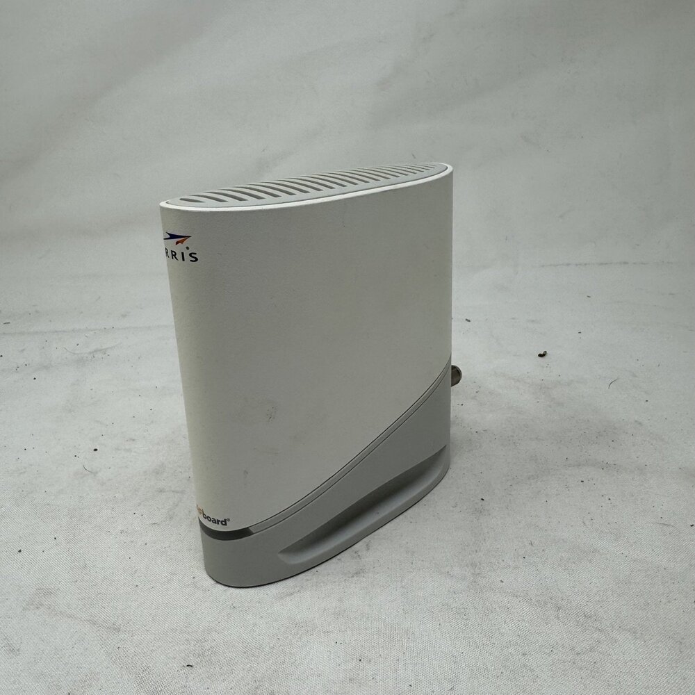ARRIS S33 Docsis 3.1 Cable Modem White coaxial connector tower